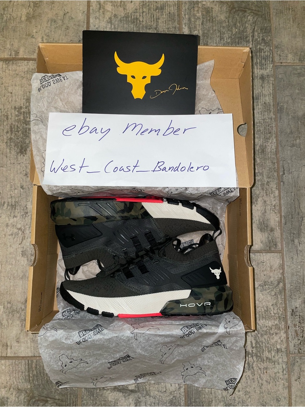 Under Armour Project Rock 3 Shoes Men’s Size 9, Color: Camo - Veteran’s Day
